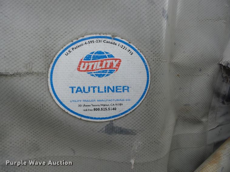 image for item J8656 2001 Utility TS2CHA curtain side dry van trailer