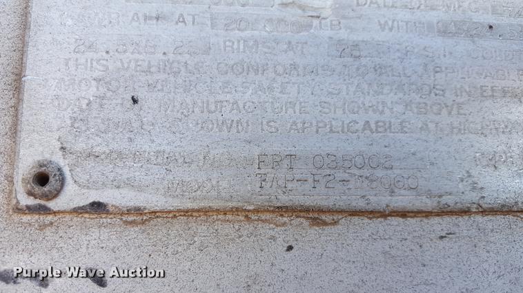 image for item L1600 1980 Fruehauf TAP-F2-W8000 tank trailer