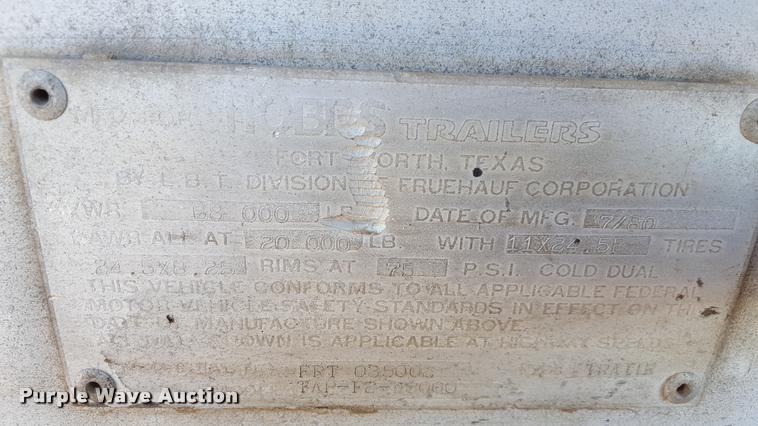 image for item L1600 1980 Fruehauf TAP-F2-W8000 tank trailer