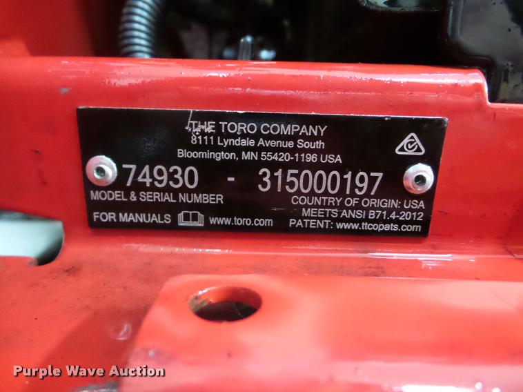 image for item DA1771 Toro Z Master Professional 5000 Series ZTR lawn mower