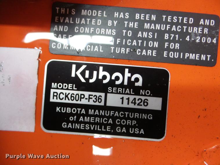 image for item DA1775 Kubota F2680 lawn mower