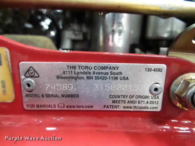 image for item DA1776 Toro Grandstand lawn mower