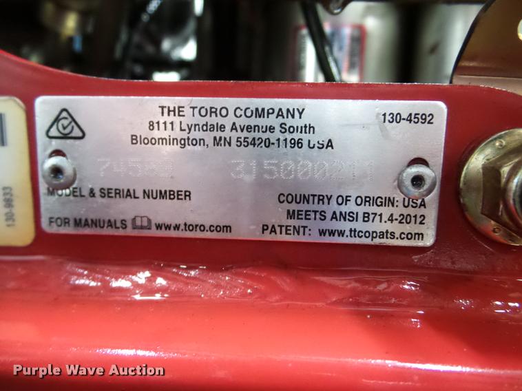 image for item DA1777 Toro Grandstand lawn mower