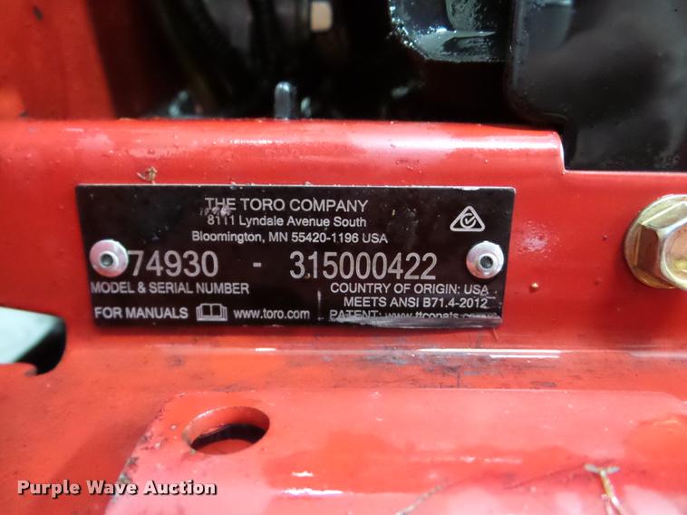 image for item DA1778 Toro Z Master Professional 5000 Series ZTR lawn mower