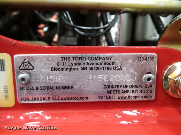 image for item DA1779 Toro Grandstand lawn mower