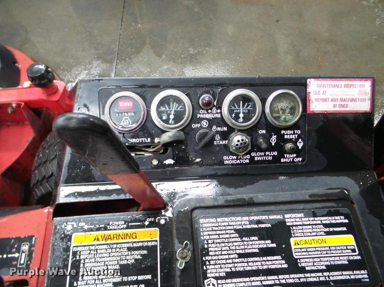 image for item DA1782 Toro Ground Master 325-D lawn mower