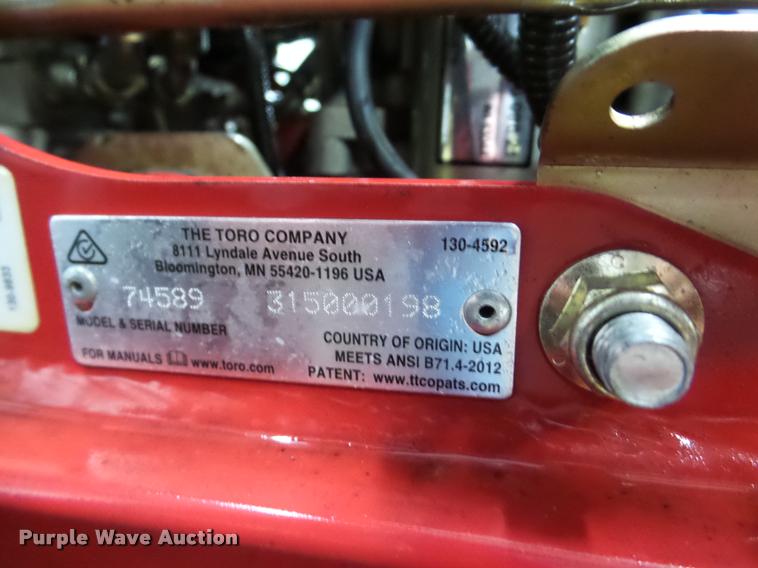 image for item DA1784 Toro Grandstand lawn mower