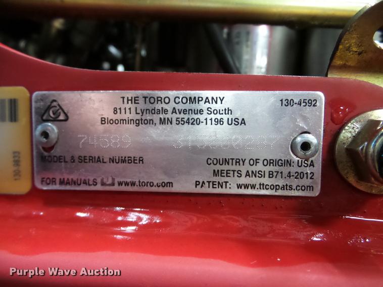 image for item DA1785 Toro Grandstand lawn mower