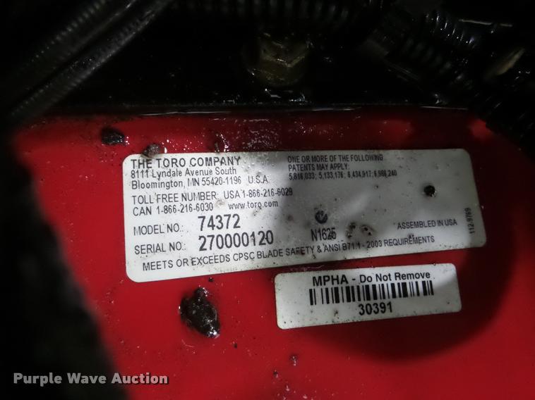 image for item DA1795 Toro Time Cutter Z5020 ZTR lawn mower