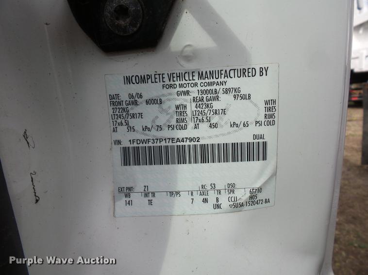 image for item BH9288 2007 Ford F350 Super Duty dump bed pickup truck