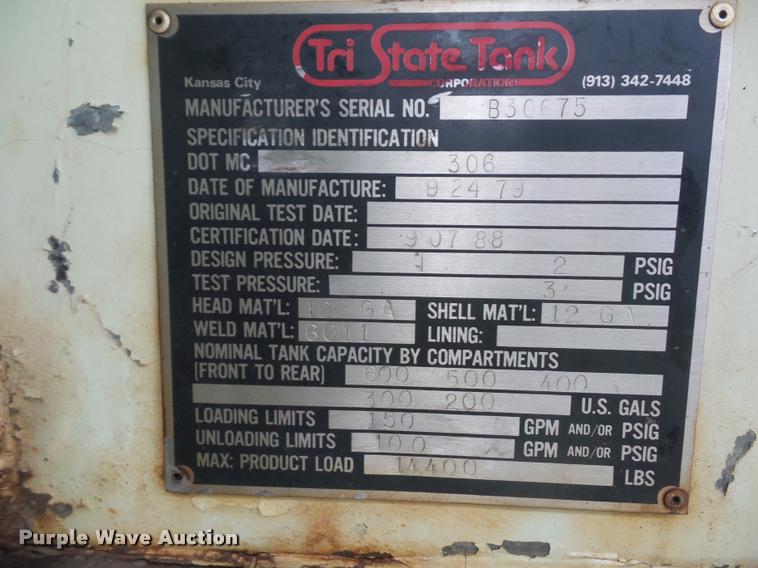 image for item BI9097 1990 Chevrolet Kodiak fuel truck