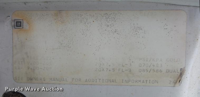 image for item BI9097 1990 Chevrolet Kodiak fuel truck