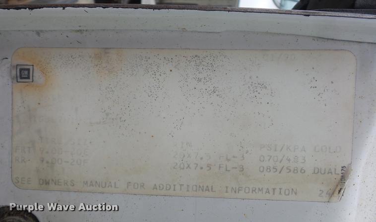 image for item BI9097 1990 Chevrolet Kodiak fuel truck