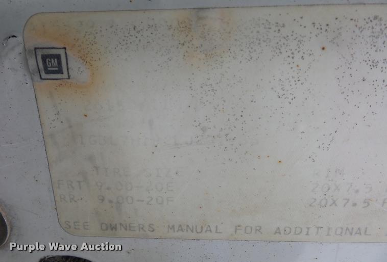 image for item BI9097 1990 Chevrolet Kodiak fuel truck