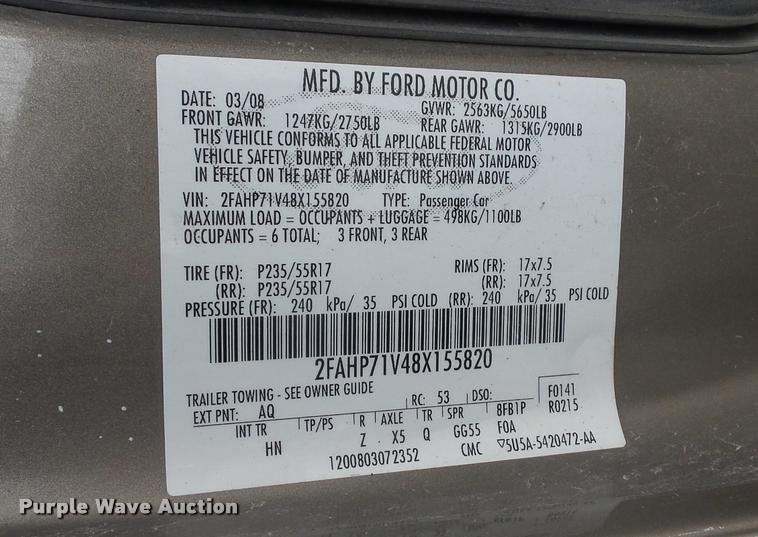 image for item BI9102 2008 Ford Crown Victoria Police Interceptor