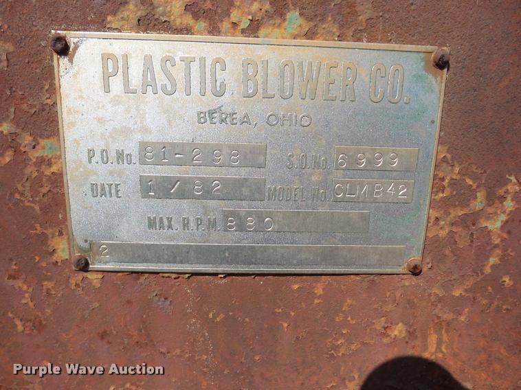 image for item BZ9708 (2) 1982 Plastic Blower Co. CLMB42 fans