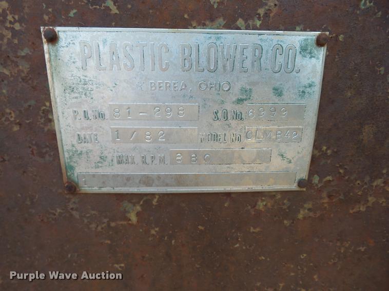 image for item BZ9708 (2) 1982 Plastic Blower Co. CLMB42 fans