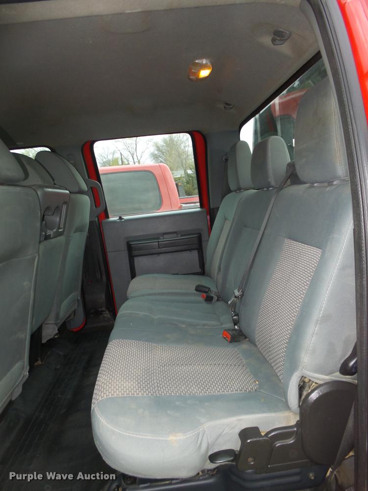 image for item DA0651 2012 Ford F350 Super Duty XL Crew Cab flatbed pickup truck