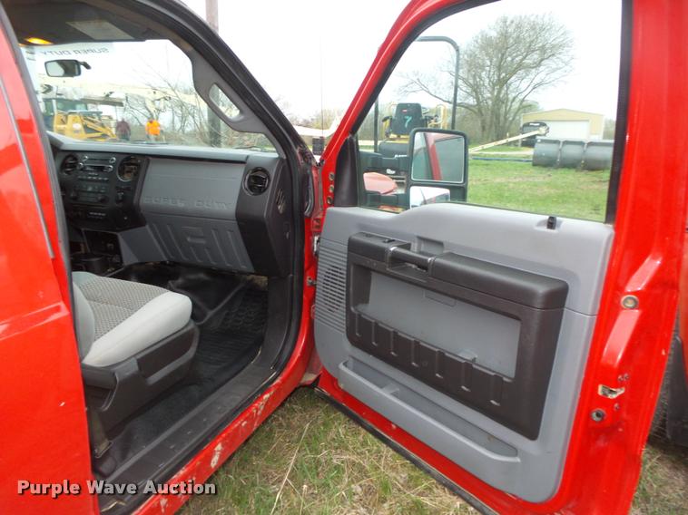 image for item DA0651 2012 Ford F350 Super Duty XL Crew Cab flatbed pickup truck