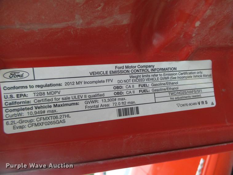 image for item DA0651 2012 Ford F350 Super Duty XL Crew Cab flatbed pickup truck