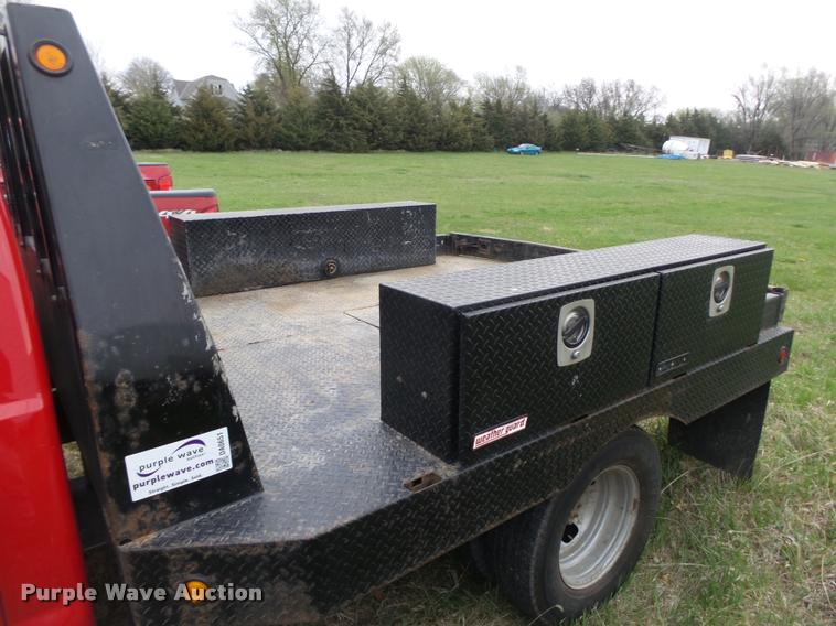 image for item DA0651 2012 Ford F350 Super Duty XL Crew Cab flatbed pickup truck