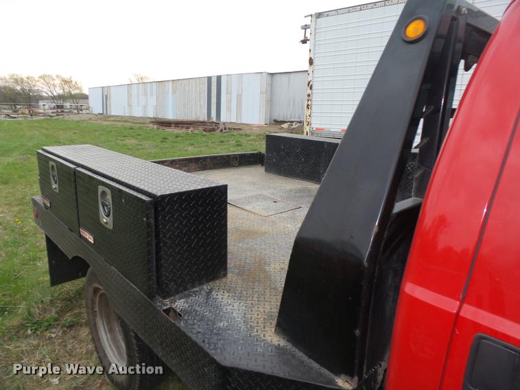 image for item DA0651 2012 Ford F350 Super Duty XL Crew Cab flatbed pickup truck