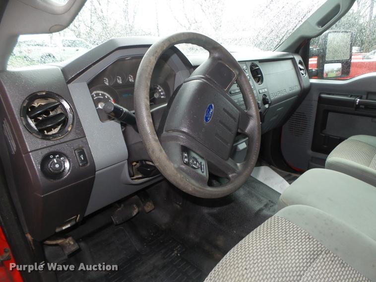 image for item DA0654 2012 Ford F350 Super Duty XL Crew Cab flatbed pickup truck