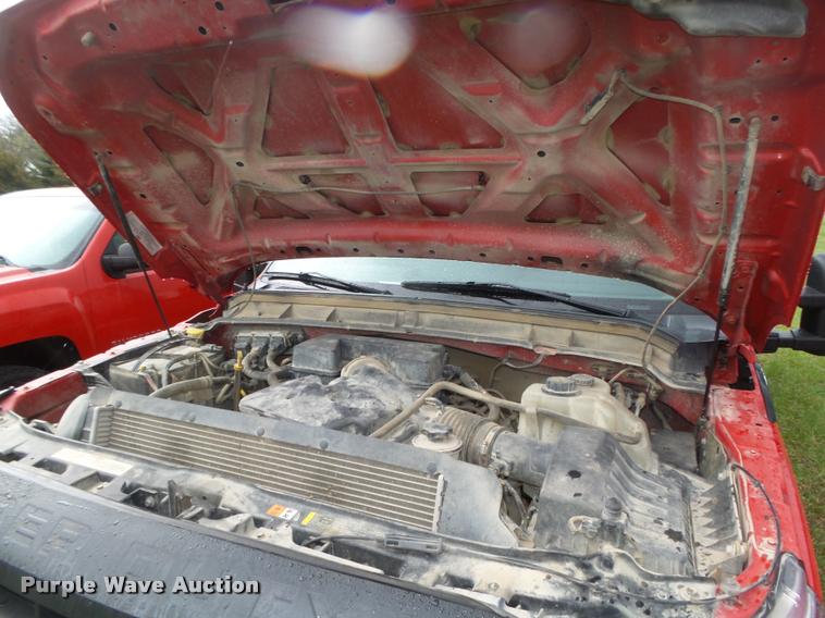 image for item DA0654 2012 Ford F350 Super Duty XL Crew Cab flatbed pickup truck