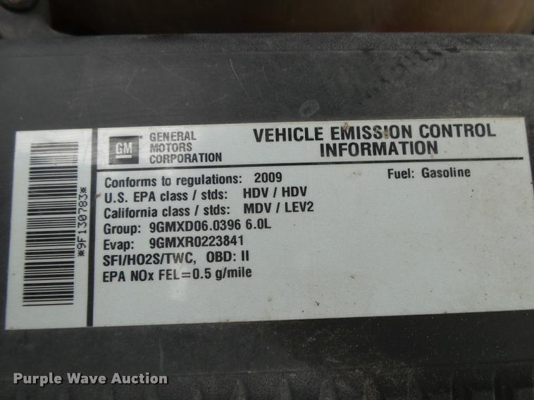 image for item DA2603 2009 Chevrolet Silverado 2500HD LT pickup truck