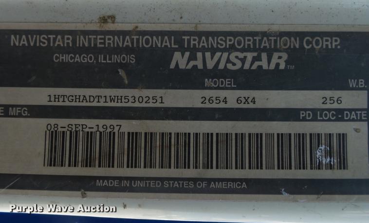 image for item DA2611 1998 International 2654 flatbed truck