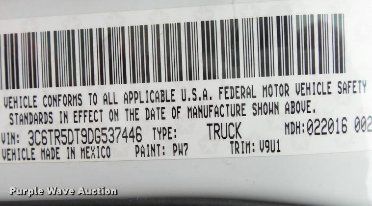 image for item DA2624 2013 Dodge Ram 2500 Crew Cab pickup truck