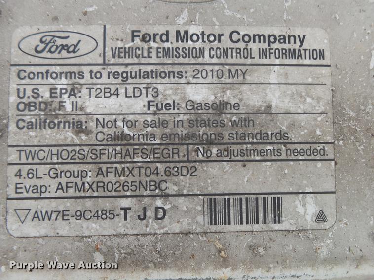 image for item DA2644 2010 Ford F150 SuperCrew pickup truck