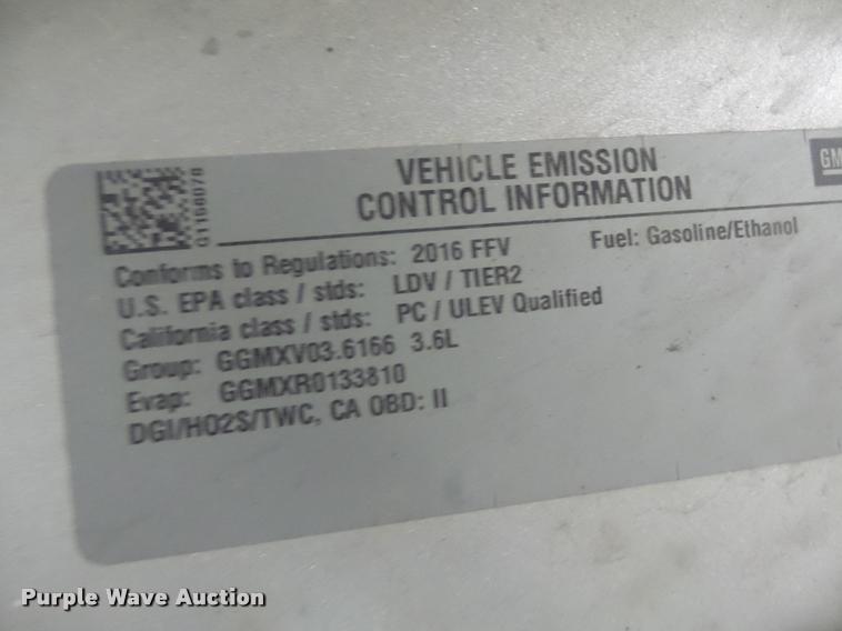 image for item DA3443 2016 Chevrolet Impala