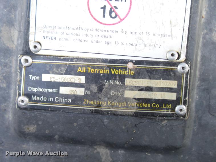 image for item DA6009 2008 Menqdeli UTV150-04 UTV