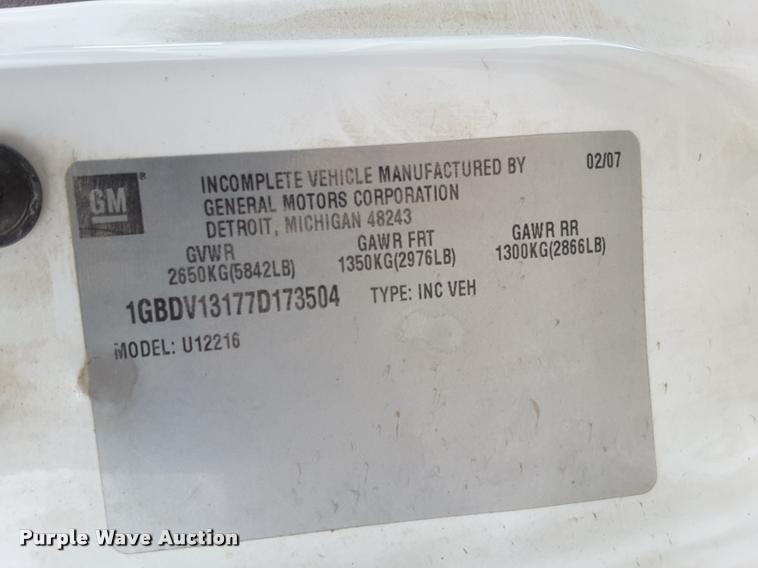 image for item DA6020 2007 Chevrolet Uplander Cargo van