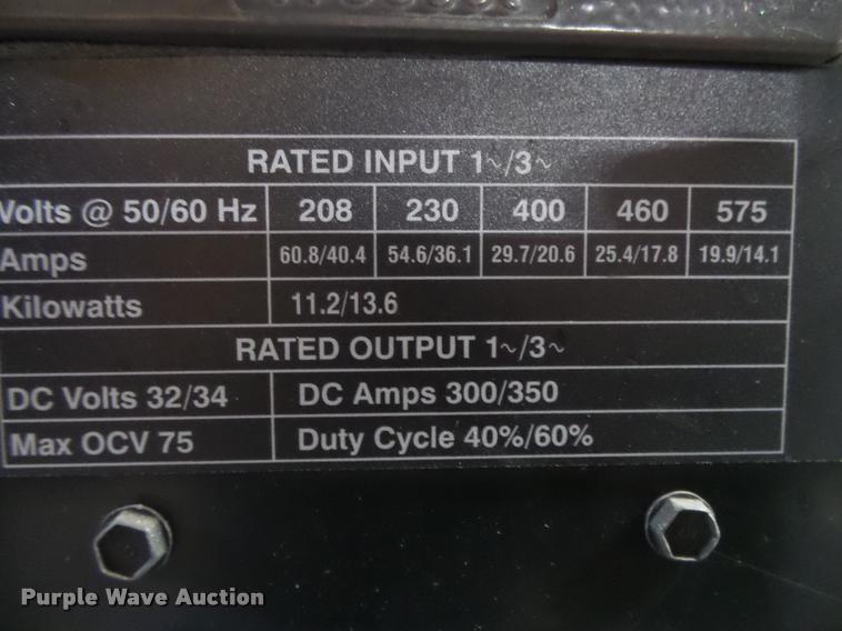 image for item DA9050 Miller Aluma Power 350MPA907420001 welder