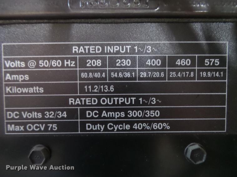 image for item DA9051 Miller Aluma Power 350MPA907420001 welder