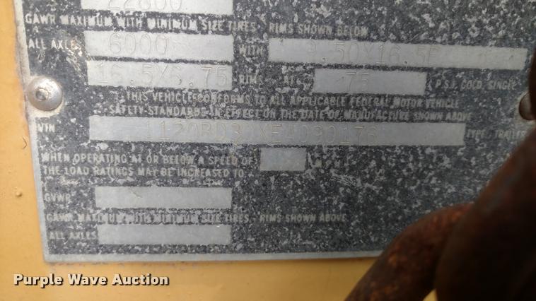 image for item DB0875 1984 Eager Beaver equipment trailer