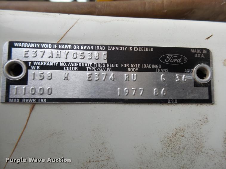 image for item DB1999 1977 Ford Holiday Rambler RV