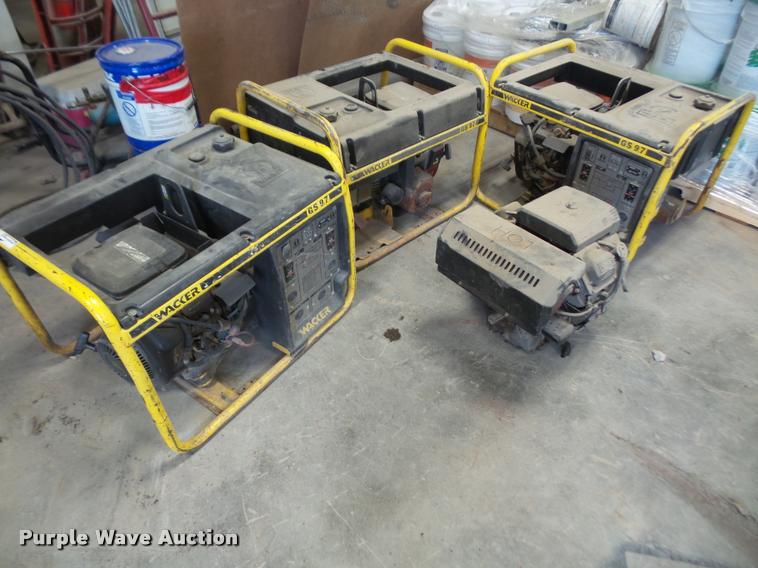 image for item DC9219 (3) Wacker GS97 generators