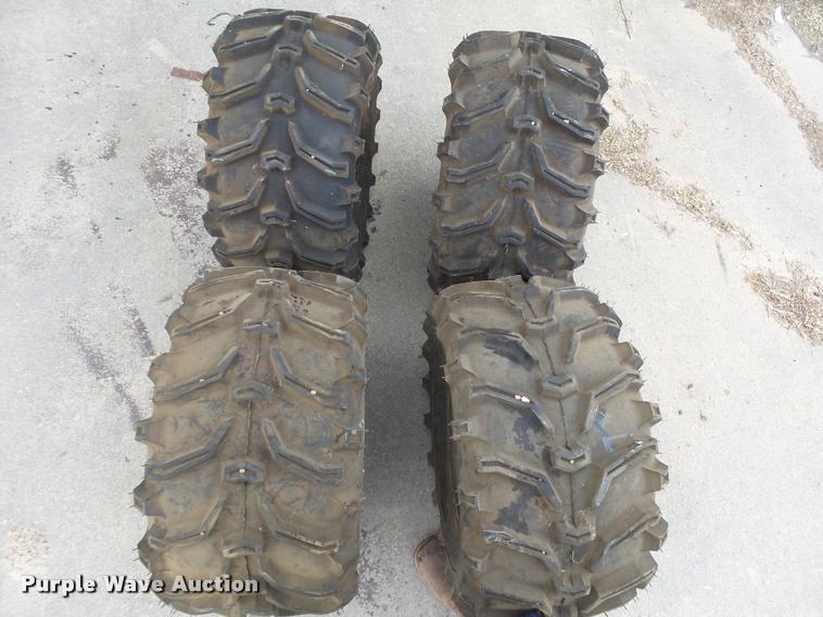 image for item DI9701 (4) Kenda Bear Claw 25x12.5-10 ATV tires