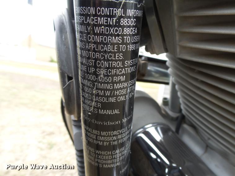 image for item DI9704 1998 Harley Davidson XLH 883 Sportster motorcycle