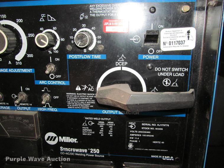 image for item DT9225 (2) Miller Electric welders