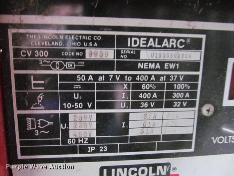 image for item DT9229 (3) Lincoln Electric welders
