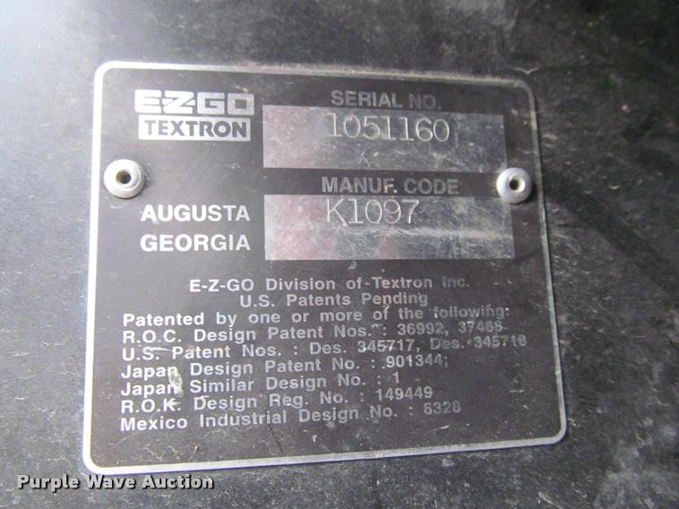 image for item DT9518 Ez-go golf cart