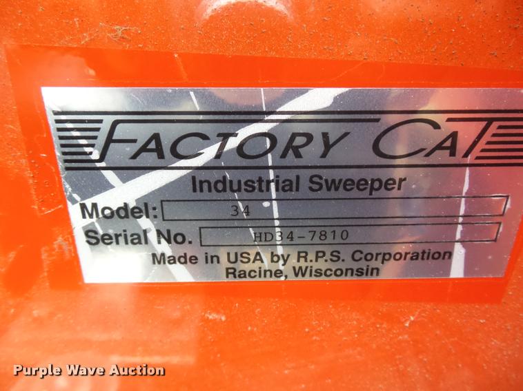 image for item J1517 Factory Cat 34 sweeper