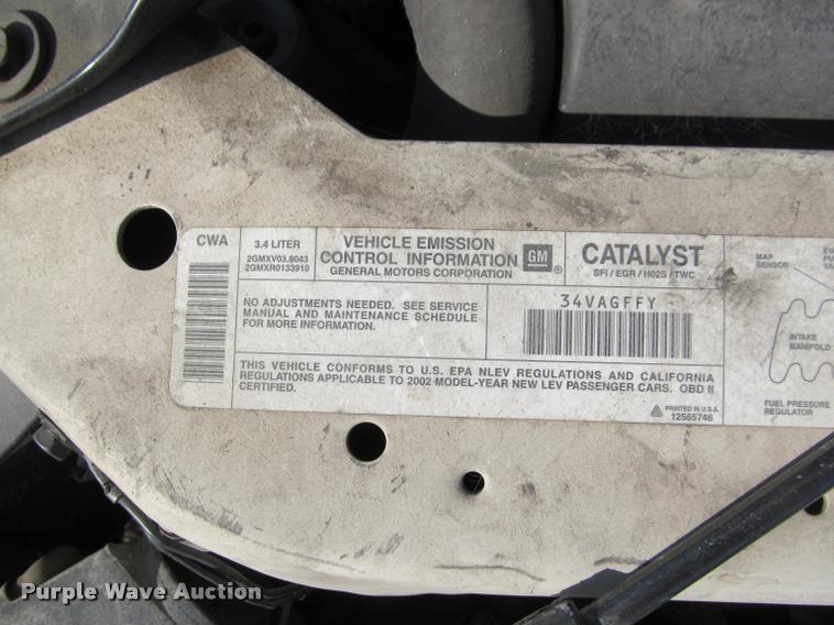 image for item J2582 2002 Chevrolet Monte Carlo