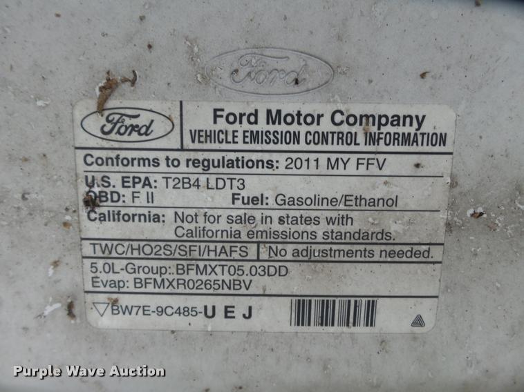 image for item K3297 2011 Ford F150 SuperCrew pickup truck