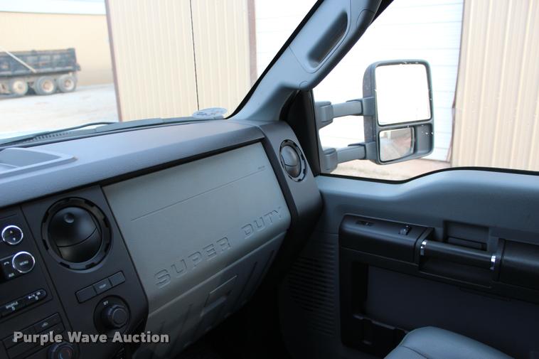 image for item L4956 2014 Ford F350 Super Duty CrewCab flatbed pickup truck