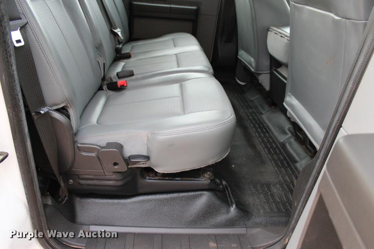 image for item L4956 2014 Ford F350 Super Duty CrewCab flatbed pickup truck